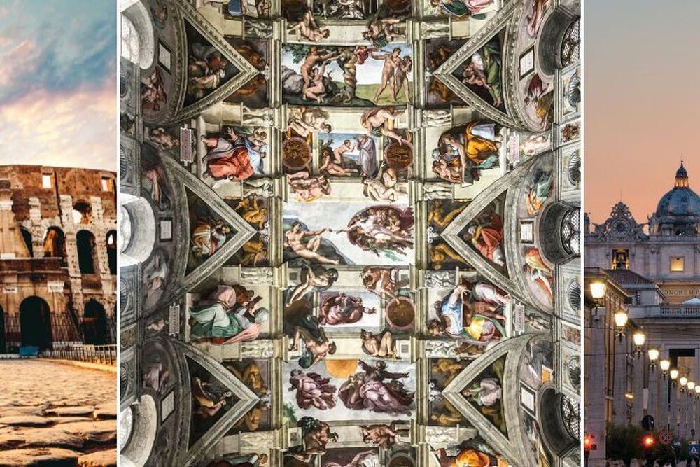 Colosseum and Vatican Museum
